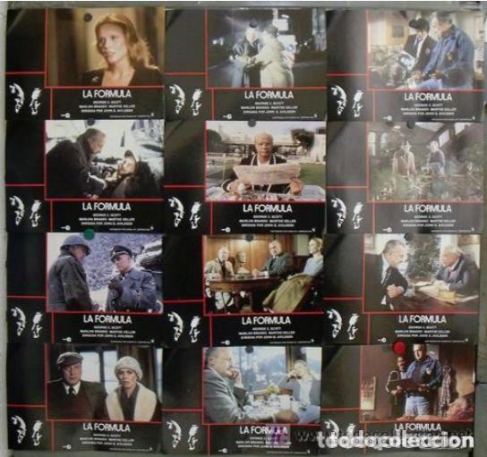Cinema: AFT82 LA FORMULA GEORGE C. SCOTT MARLON BRANDO SET COMPLETO 12 FOTOCROMOS ORIGINAL ESTRENO H1