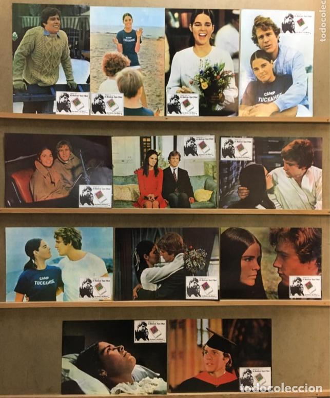 Cine: AFT91 LOVE STORY RYAN O'NEAL ALI MACGRAW SET COMPLETO 12 FOTOCROMOS ORIGINAL ESPA&Ntilde;OL R-70s H4
