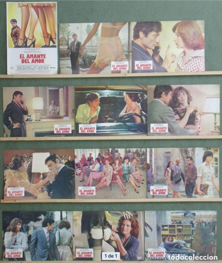 Cine: AFT96 EL AMANTE DEL AMOR FRAN&Ccedil;OIS TRUFFAUT SET COMPLETO 12 FOTOCROMOS ORIGINAL ESTRENO h0