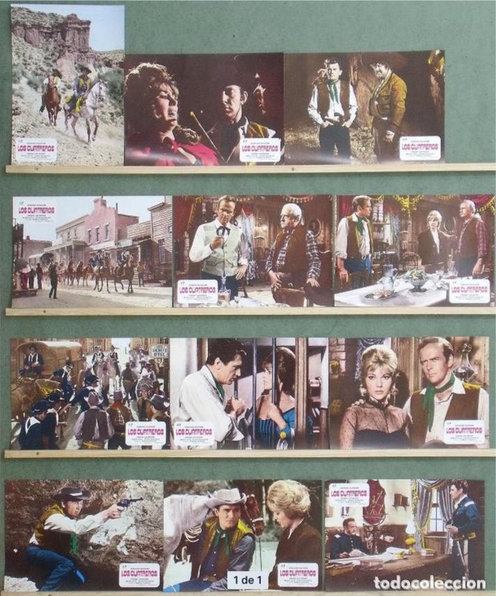 Cinema: AFT97 LOS CUATREROS FRANK LATIMORE EDMUND PURDOM SPAGHETTI SET COMPLETO 12 FOTOCROMOS R-80 h1
