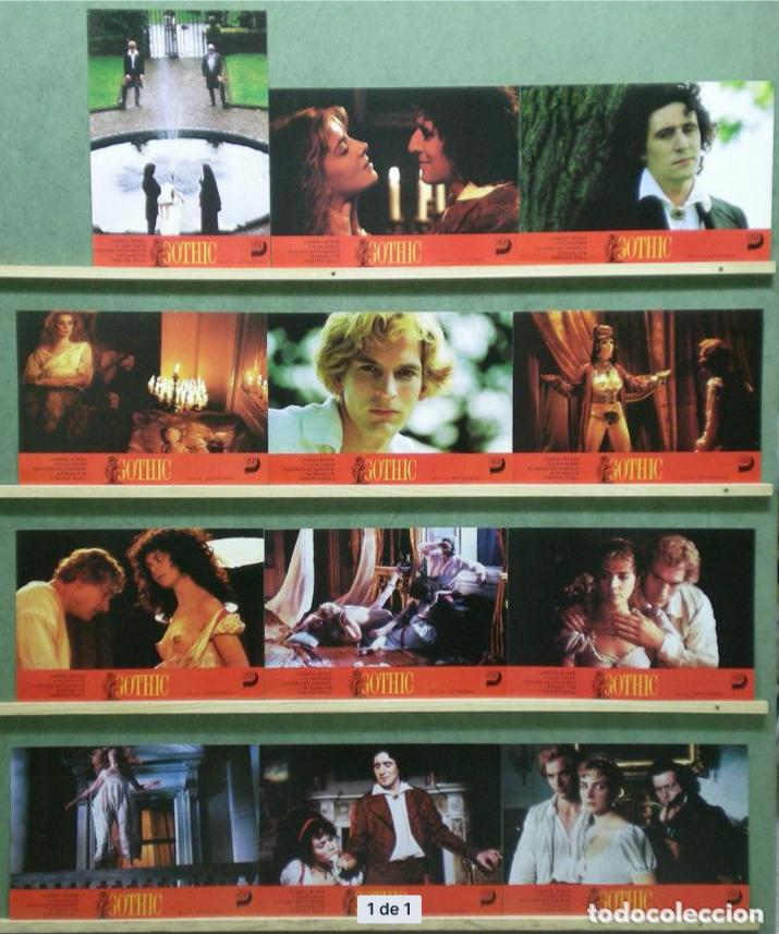 Cinema: AFU03 GOTHIC KEN RUSSELL GABRIEL BYRNE TERROR SET COMPLETO 12 FOTOCROMOS ORIGINAL ESTRENO H4