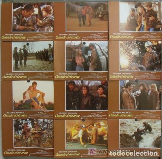 Cinema: AFU04 CUANDO EL RIO CRECE MEL GIBSON SET COMPLETO 12 FOTOCROMOS ORIGINAL ESTRENO H1