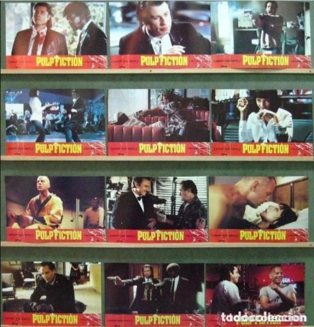 Cinema: AFU06 PULP FICTION TARANTINO SET COMPLETO 12 FOTOCROMOS ORIGINAL ESTRENO H1