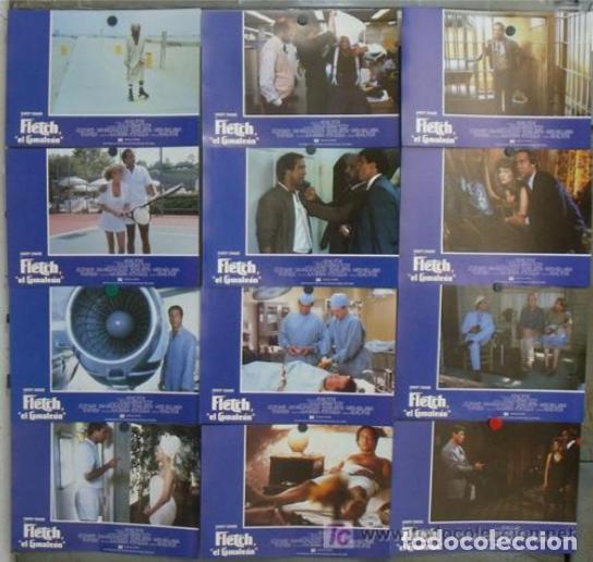 Cinema: AFU18 FLETCH CHEVY CHASE SET COMPLETO 12 FOTOCROMOS ORIGINAL ESTRENO h0