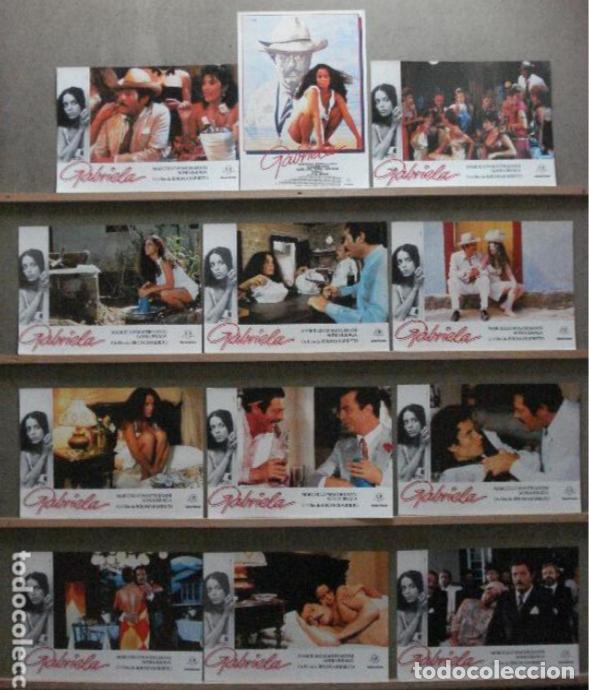 Cinema: AFU24 GABRIELA SONIA BRAGA MARCELLO MASTROIANNI SET 12 FOTOCROMOS ORIGINAL ESTRENO h1
