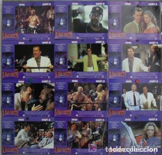 Cine: AFU26 EL GOLPE PERFECTO JAMES WOODS LOUIS GOSSET JR BOXEO SET COMPLETO 12 FOTOCROMOS ORIG ESTRENO h1