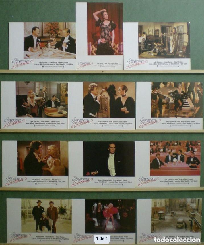 Cine: AFU32 VICTOR O VICTORIA JULIE ANDREWS BLAKE EDWARDS JAMES GARNER SET 12 FOTOCROMOS ORIG ESTRENO h1