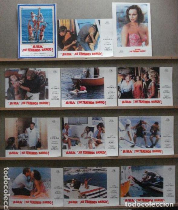 Kino: AFU38 BIBA YA TENEMOS BARCO LAURA ANTONELLI SERGIO CORBUCCI SET 12 FOTOCROMOS ORIGINAL ESTRENO h3