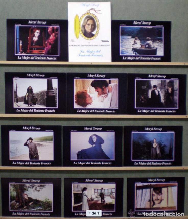 Cin&eacute;ma: AFU44 LA MUJER DEL TENIENTE FRANCES MERYL STREEP SET COMPLETO 12 FOTOCROMOS ORIGINAL ESTRENO h1