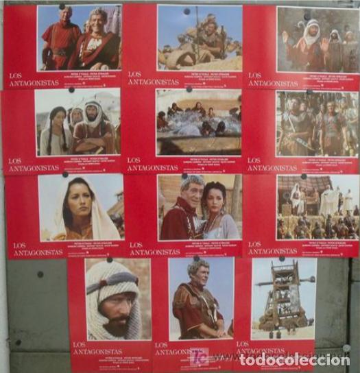 Cine: AFU56 LOS ANTAGONISTAS PETER O'TOOLE PETER STRAUSS SET COMPLETO 12 FOTOCROMOS ORIGINAL ESTRENO