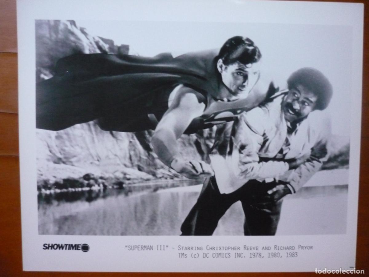 Kino: SUPERMAN III 3 - CHRISTOPHER REEVE RICHARD PRYOR FOTO ORIGINAL B/N ESTRENO
