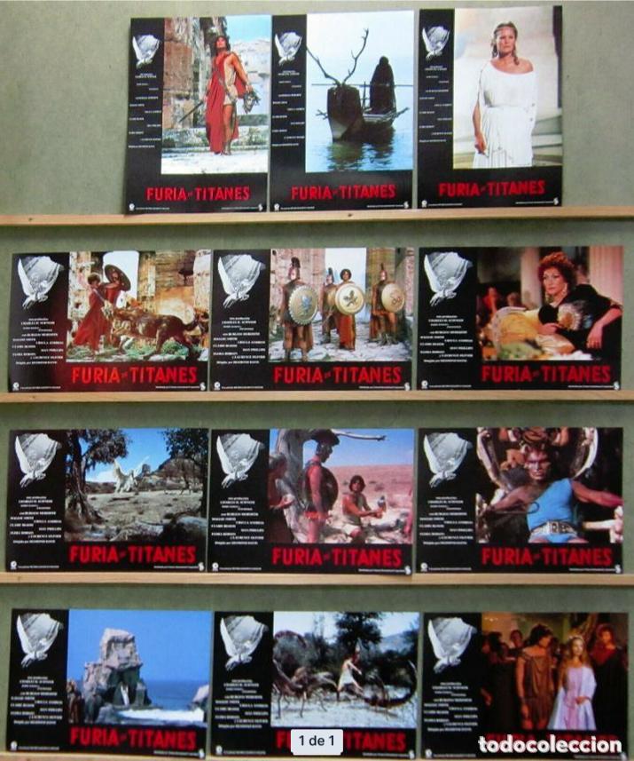 Cine: AFU84 FURIA DE TITANES RAY HARRYHAUSEN HARRY HAMLIN SET COMPLETO 12 FOTOCROMOS ORIGINAL ESTRENO h1
