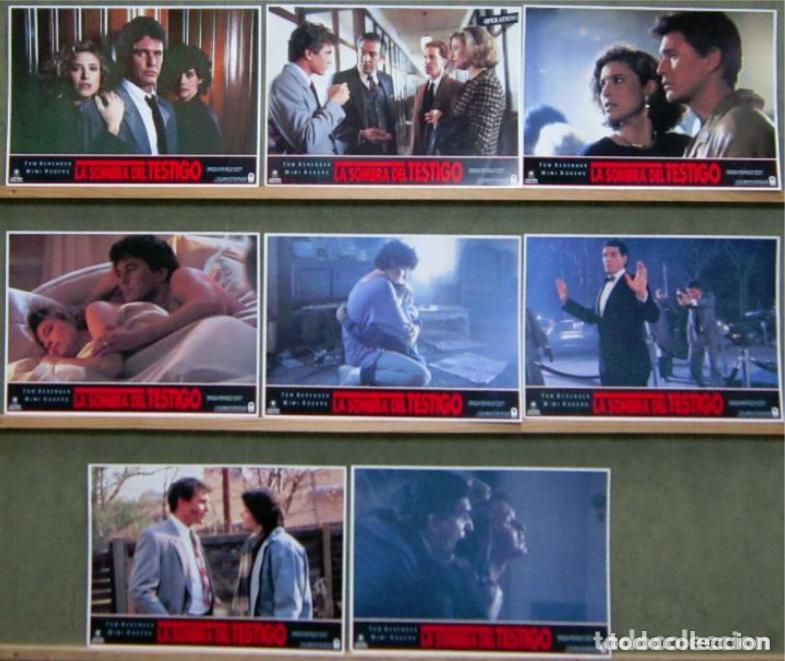 Cine: AFU93 LA SOMBRA DEL TESTIGO RIDLEY SCOTT TOM BERENGER SET COMPLETO 8 FOTOCROMOS ORIGINAL ESTRENO