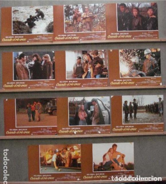 Cinema: AFV03 CUANDO EL RIO CRECE MEL GIBSON SET COMPLETO 12 FOTOCROMOS ORIGINAL ESTRENO