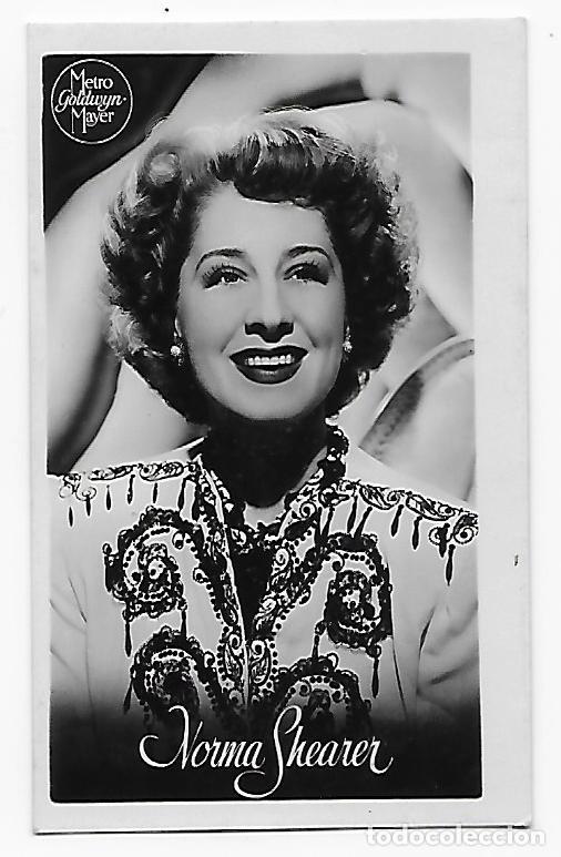 Kino: 7351S - NORMA SHEARER DE LA MGM- ANTIGUO CROMO - REVERSO PUBLICIDAD INFONAL FILM