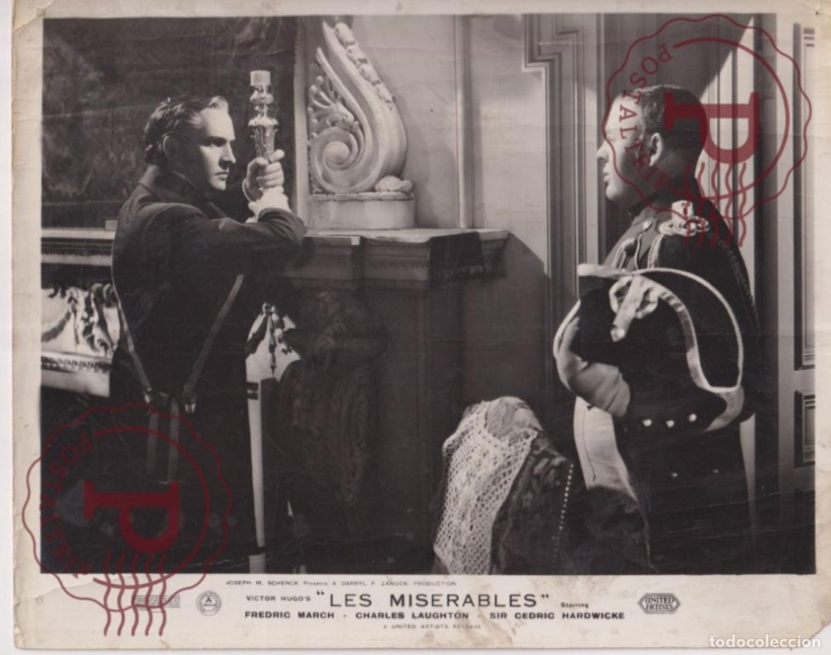 Cine: Les Miserables Fredric March, Charles Laughton. CINE FILMS. ACTOR. ACTRESS +- 29X20cm