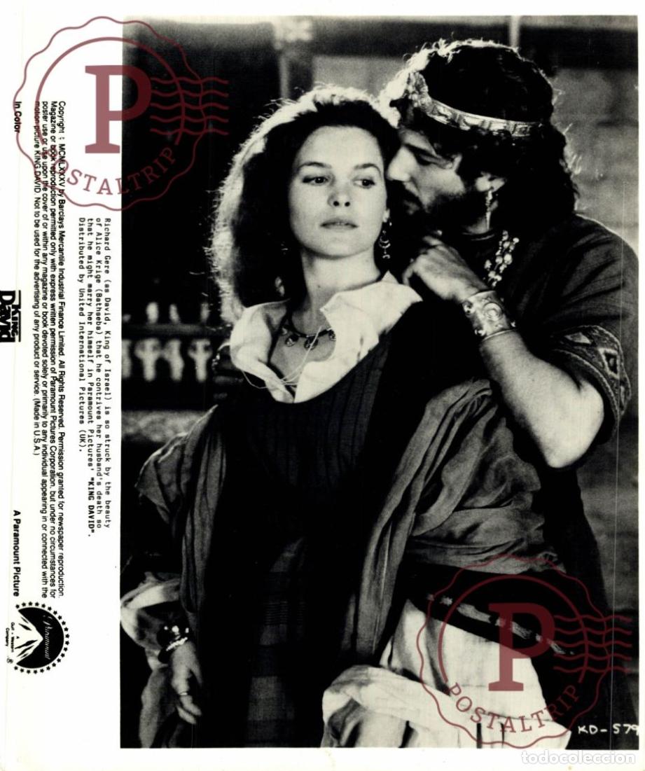 Cine: King David Richard Gere, Alice Krige. CINE FILMS. ACTOR. ACTRESS +- 20X25cm