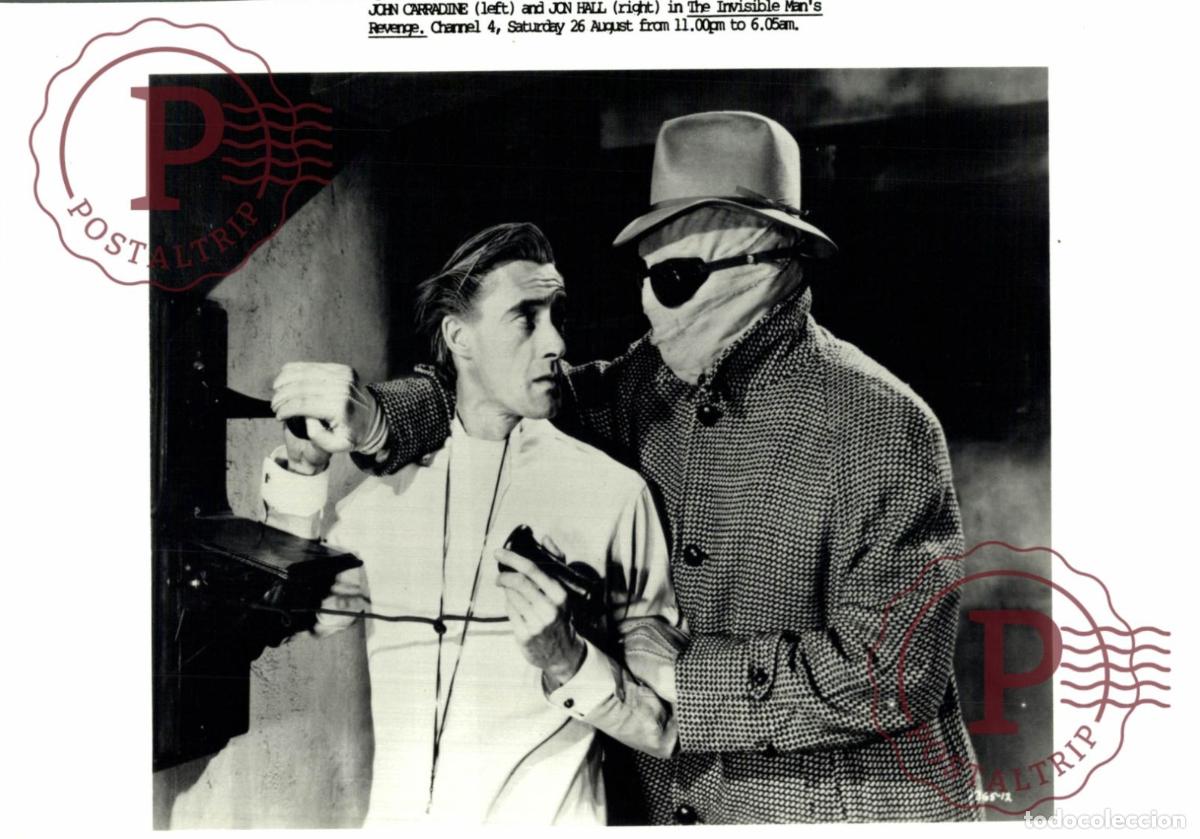 Cinema: The Invisible Man Returns John Carradine, John Hall. CINE FILMS. ACTOR. ACTRESS +- 21X14cm