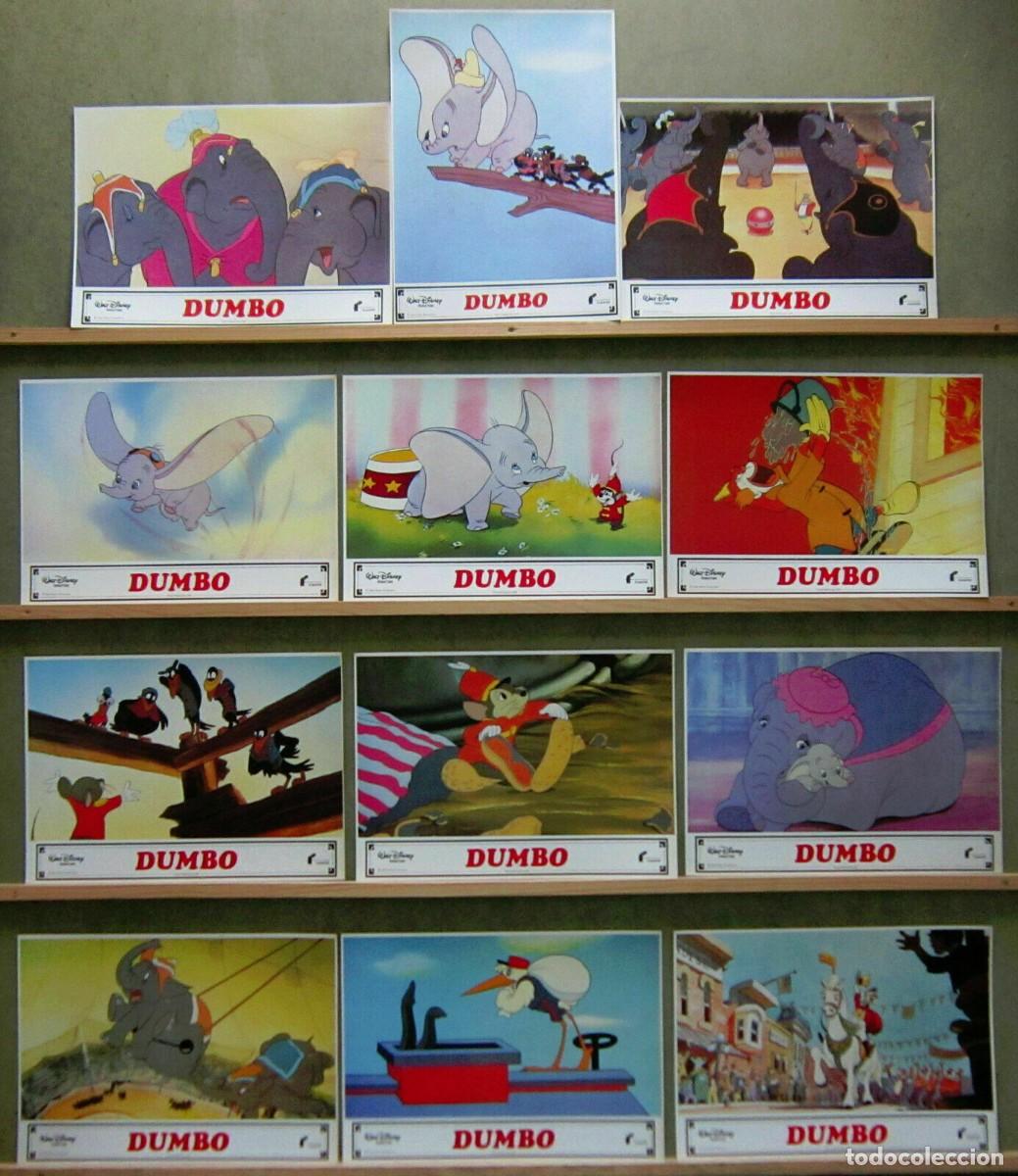 Kino: AFV14 DUMBO WALT DISNEY SET COMPLETO DE 12 FOTOCROMOS ORIGINAL ESPA&Ntilde;OL h4