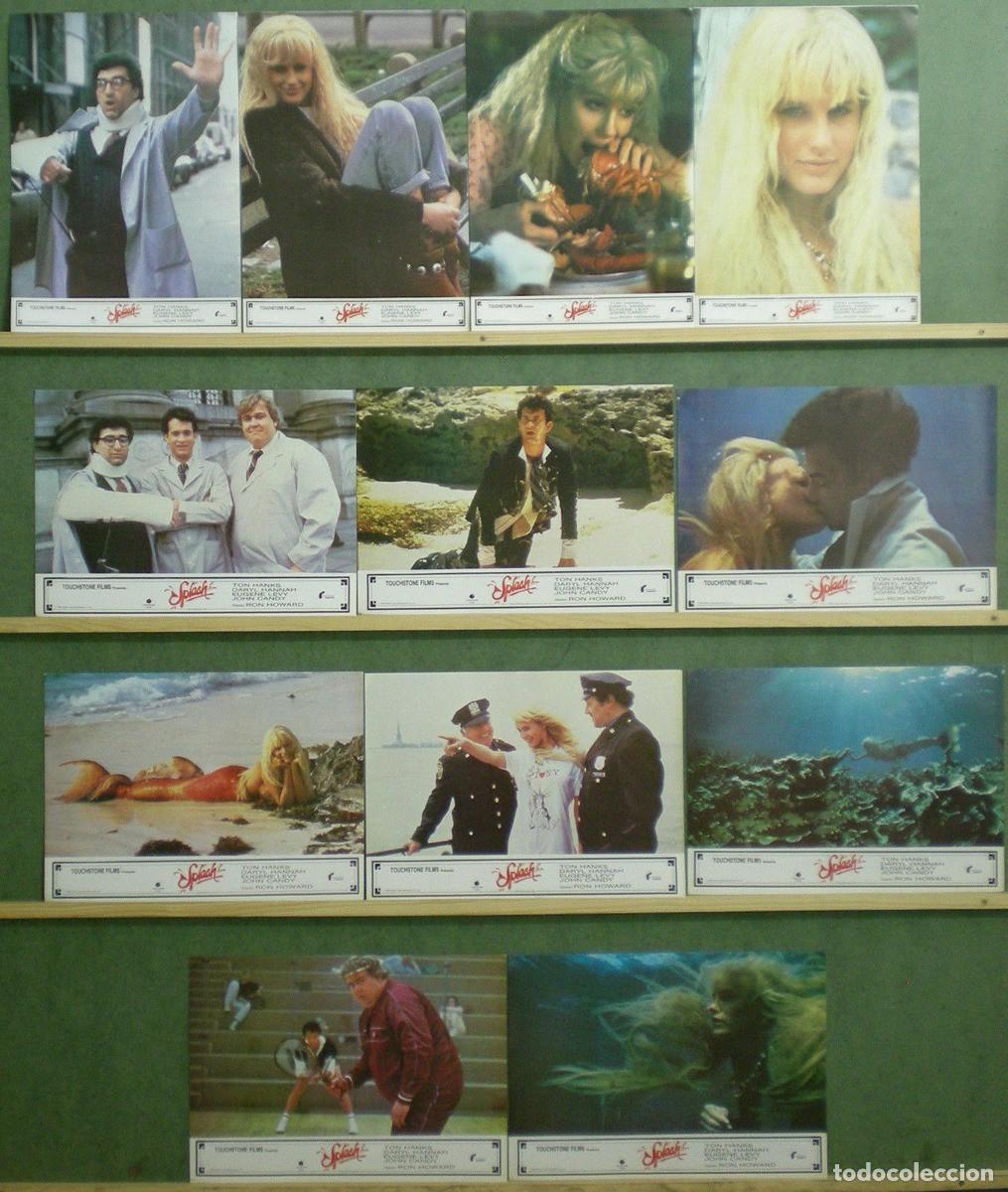 Cinema: AFV19 UNO DOS TRES SPLASH TOM HANKS DARYL HANNAH RON HOWARD SET 12 FOTOCROMOS ORIGINAL ESTRENO h4