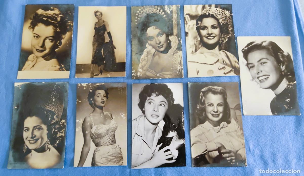 Cine: LOTE DE POSTALES DE ACTRICES DE LOS A&Ntilde;OS 50 CARMEN SEVILLA SARA MONTIEL ETC