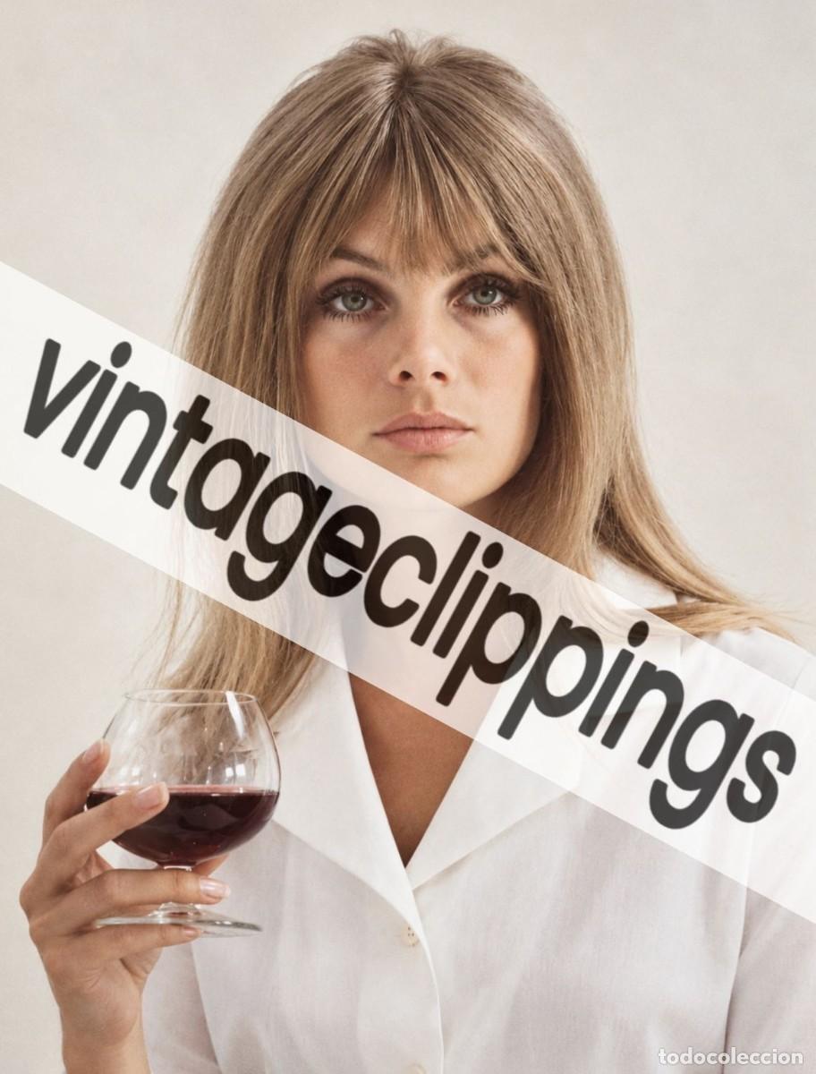 Cinema: JEAN SHRIMPTON Fotografia 1967 Retrato 15x20 Foto UK modelo fashion icon sixties swinging london