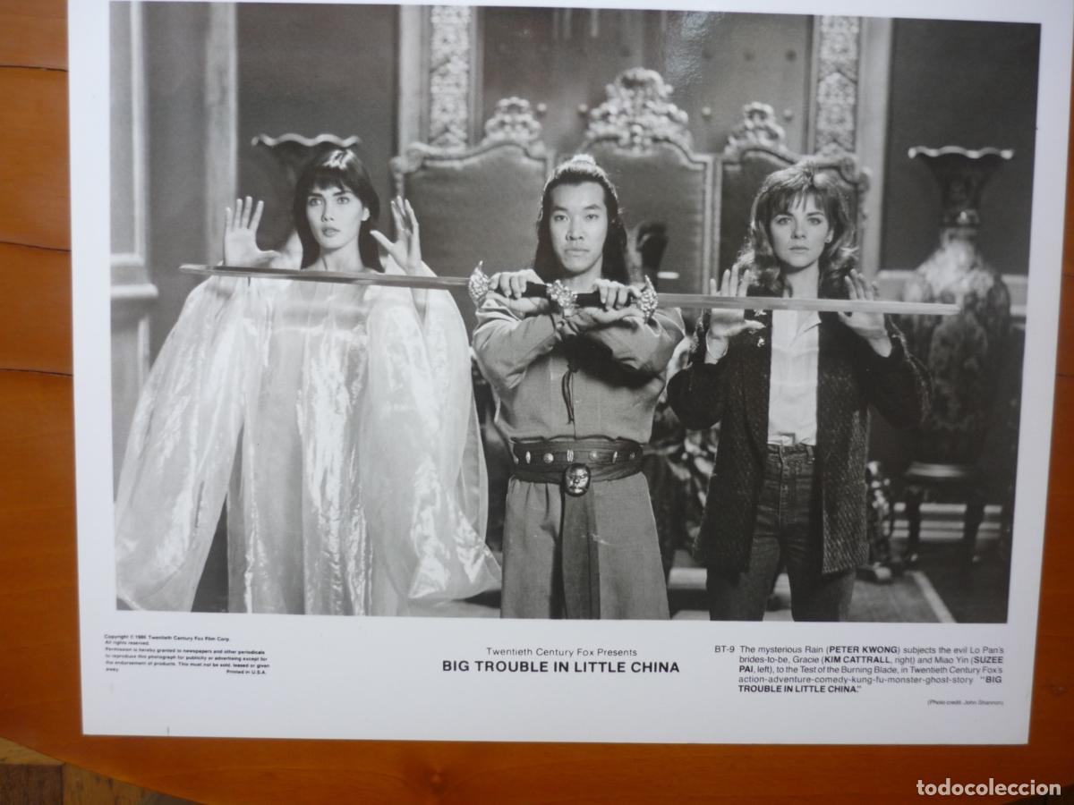 Cine: golpe en la peque&ntilde;a china - foto original b/n - kim catrall suzee pai john carpenter