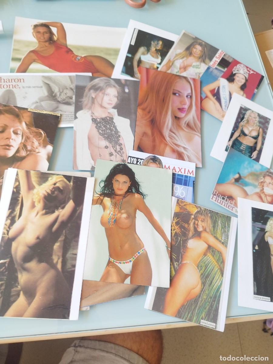 Kino: Lote de 18 recortes de prensa y revistas: Modelos y famosas a&ntilde;os 90-2000. Eroticas.