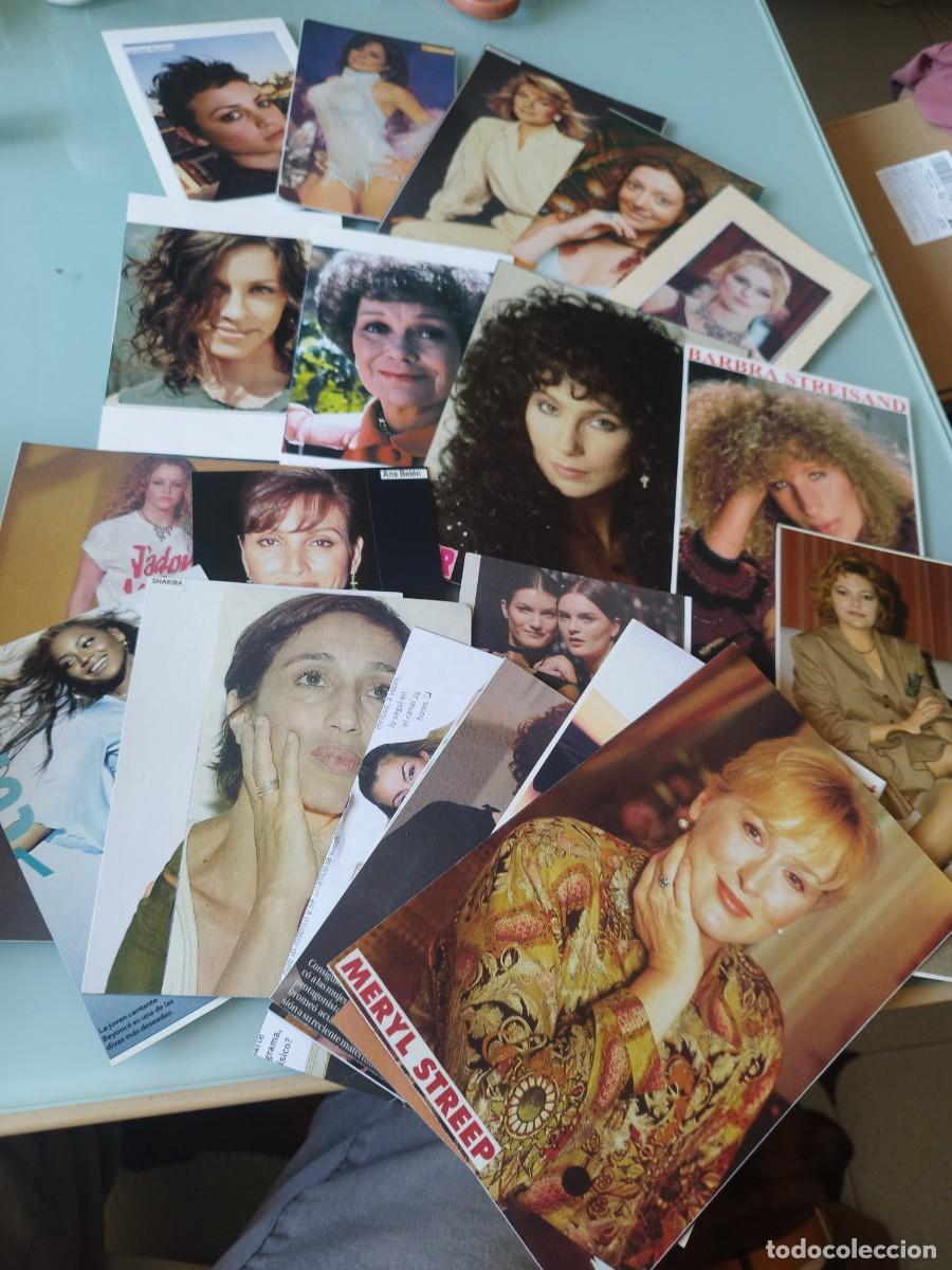 Kino: Lote de 22 recortes de prensa y revistas: Modelos y famosas a&ntilde;os 80-90-2000.