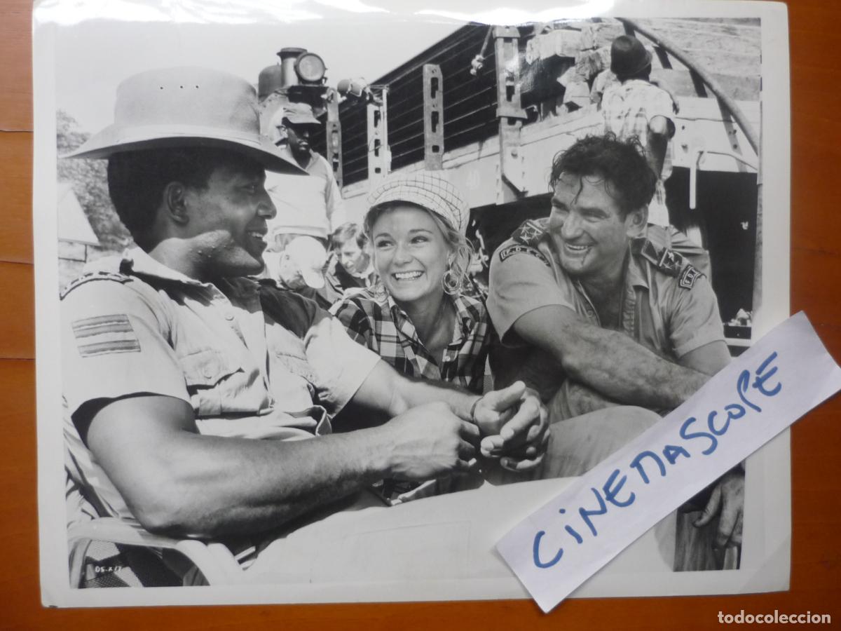 Kino: &Uacute;ltimo tren a Katanga - foto original b/n - rod taylor Yvette Mimieux jim brown - descanso rodaje