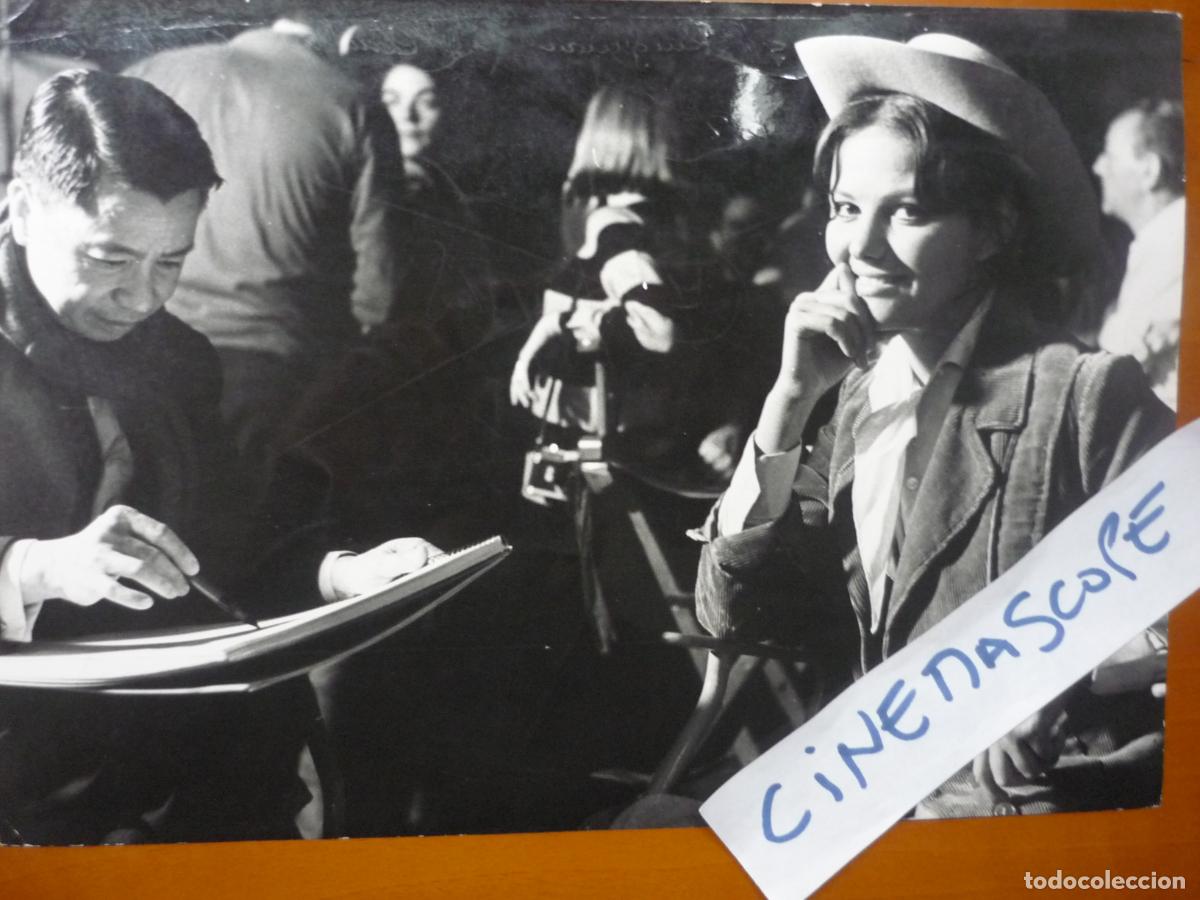 Kino: claudia cardinale - foto original b/n - El fabuloso mundo del circo - descanso roaje Dong Kingman