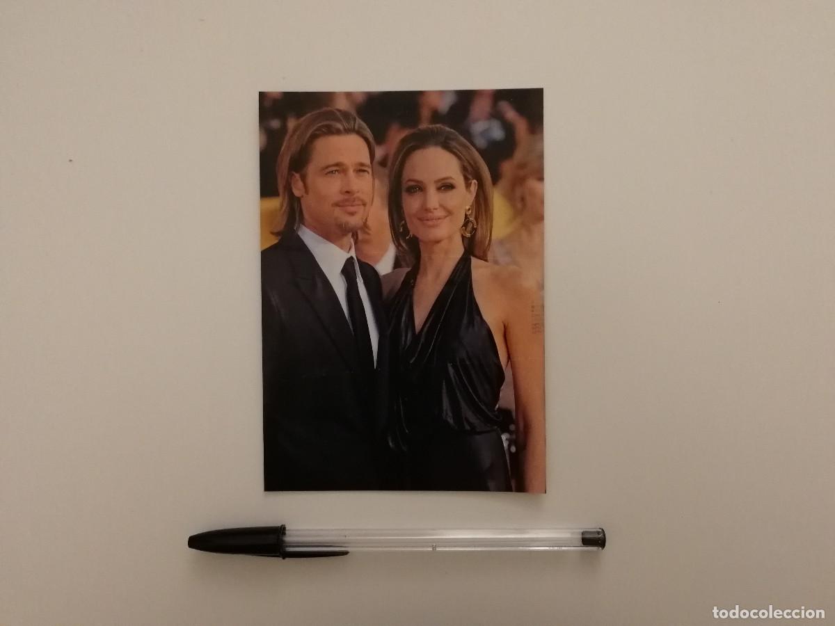 Cine: TARJETA ACARTONADA -9*13 - BRAD PITT - ANGELINA JOLIE