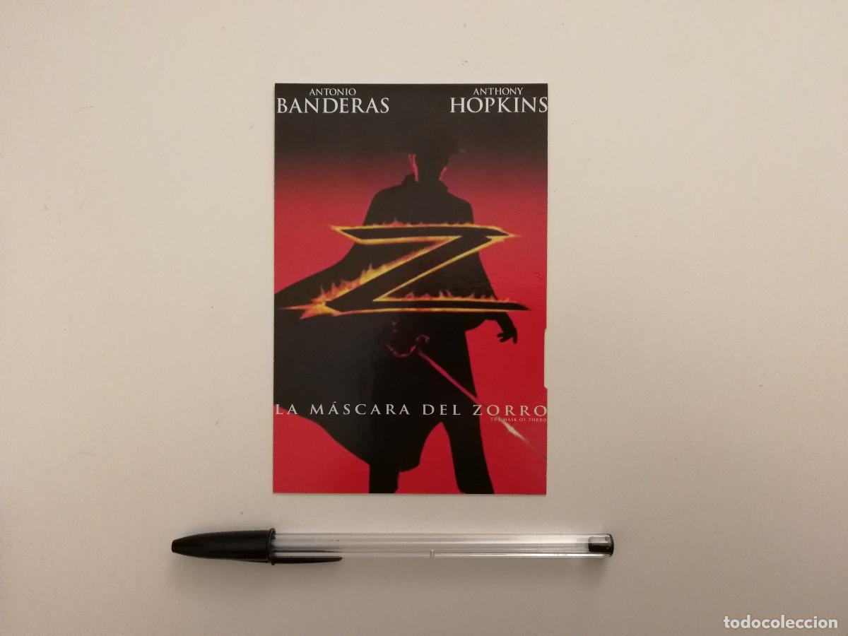Cine: TARJETA ACARTONADA -10*15- LA MASCARA DEL ZORRO - ANTONIO BANDERAS