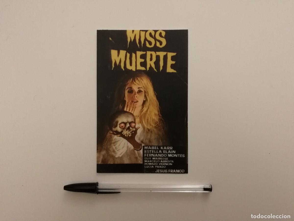 Cine: IMPRESO PAPEL -10*15- MISS MUERTE - TERROR - JESUS FRANCO