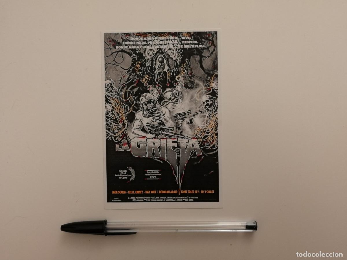 Cine: IMPRESO PAPEL -9*13- LA GRIETA - TERROR GORE - CIENCIA FICCION - J P SIMON