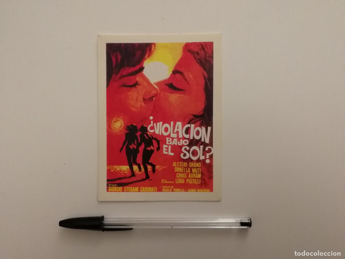 Cine: IMPRESO PAPEL -9*13- VIOLACION BAJO EL SOL - ORNELLA MUTI