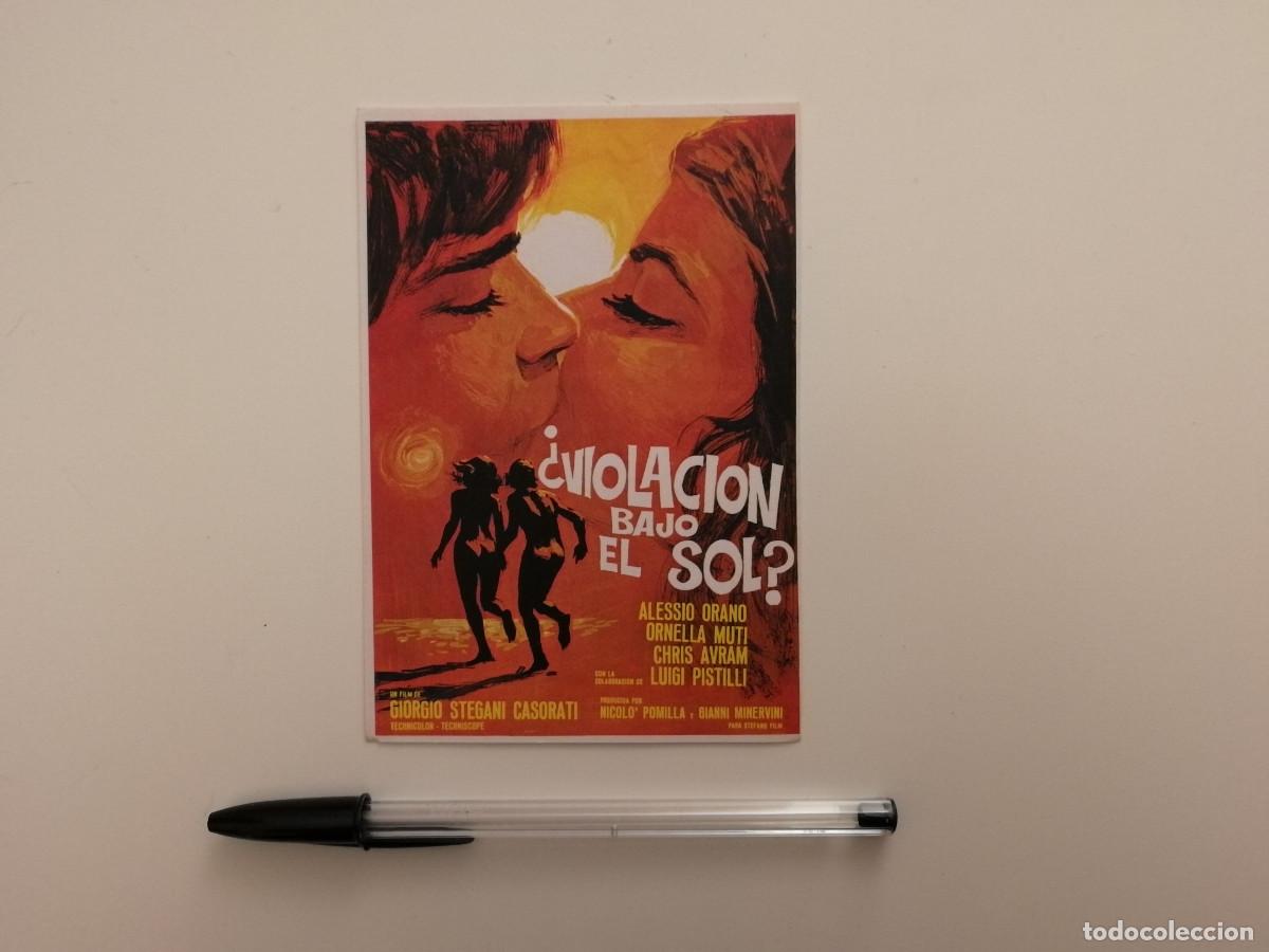 Cine: IMPRESO PAPEL -10*15- VIOLACION BAJO EL SOL - ORNELLA MUTI