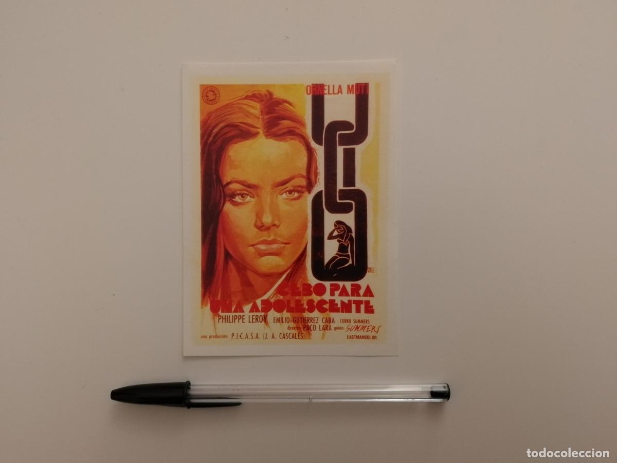Cine: IMPRESO PAPEL -9*13- CEBO PARA UNA ADOLESCENTE - ORNELLA MUTI