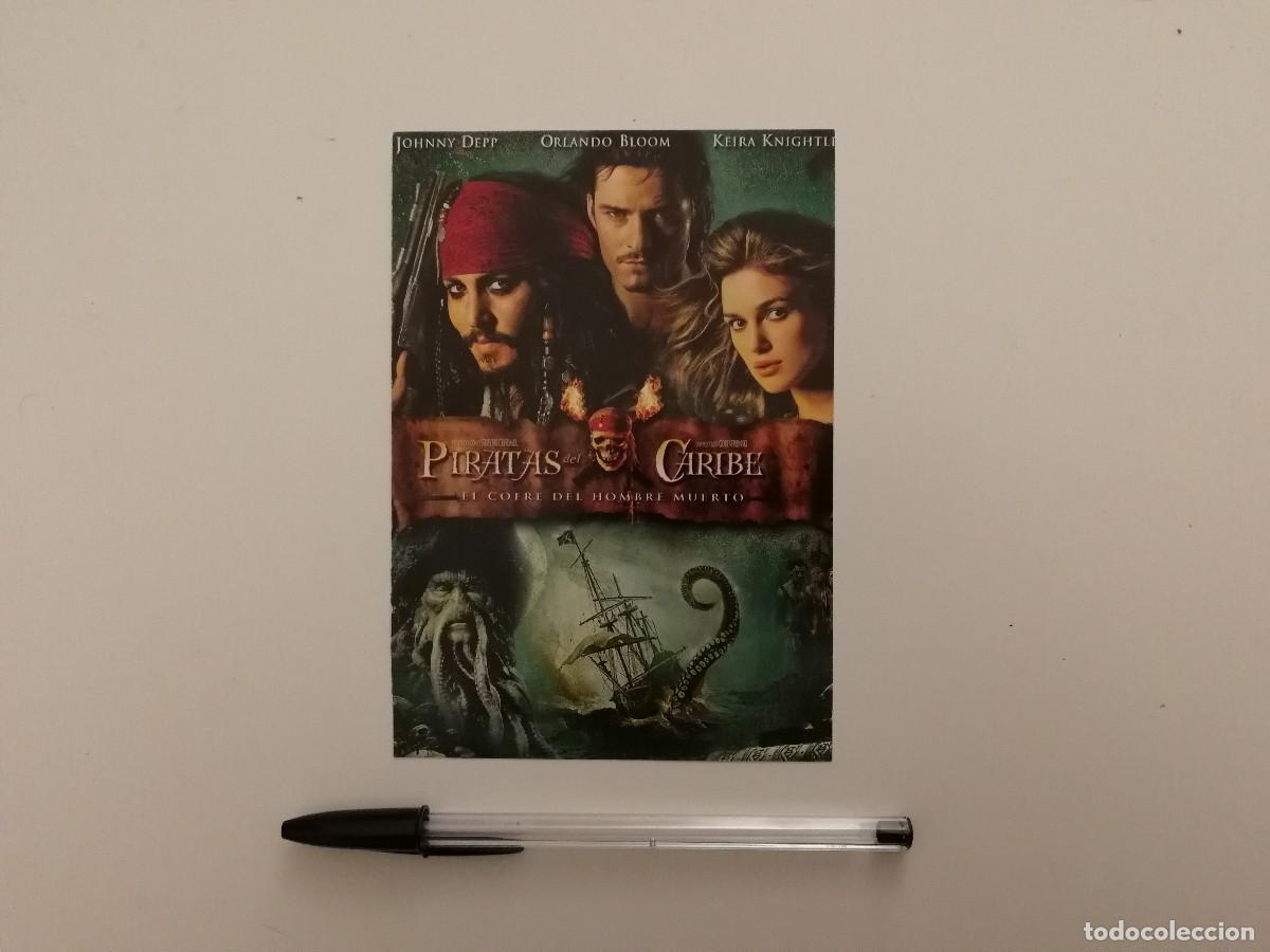 Cine: TARJETA PAPEL -10*15- PIRATAS DEL CARIBE EL COFRE DEL HOMBRE MUERTO - JOHNNY DEPP