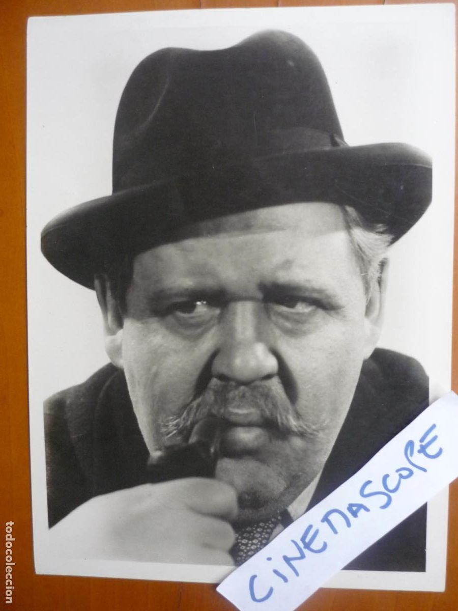 Cine: charles lughton - foto original b/n - cinema actor and filmmaker