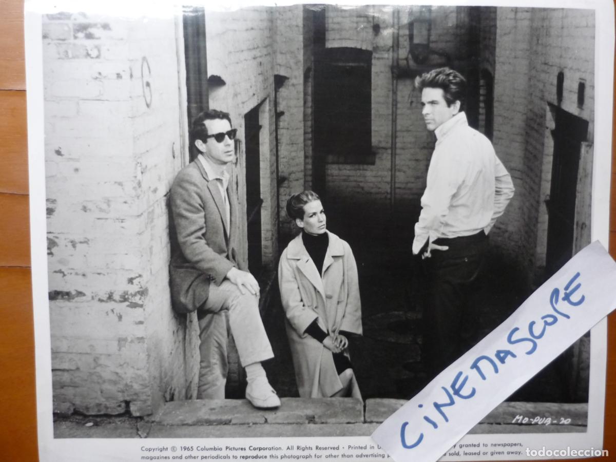 Cine: mickey one acosado - foto original b/n - warren beatty alexandra stewart arthur penn descanso rodaje