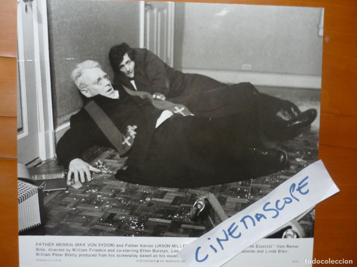 Cine: the exorcist el exorcista- foto original b/n - William Friedkin - max von sydow jason miller