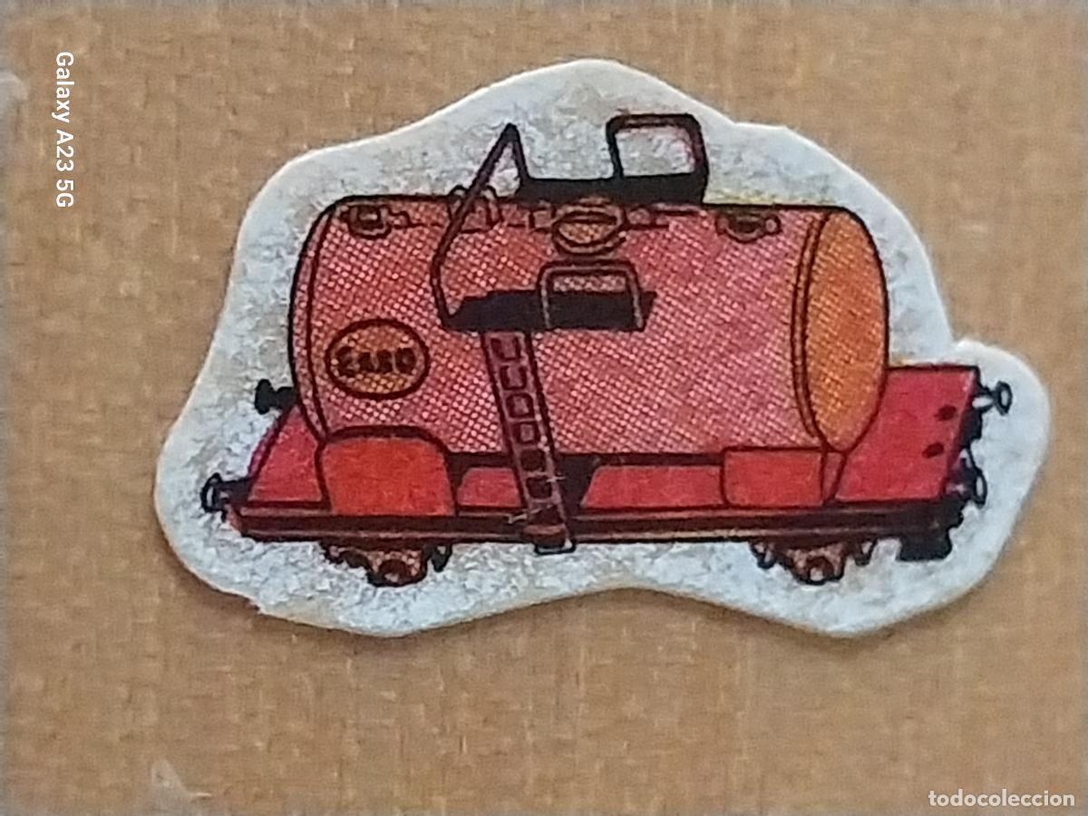 Cine: BIMBO AVENTURA DEL TREN A&Ntilde;O 1975 VAGON CISTERNA ESSO CROMO RECUPERADO SIN NUMERAR 2.3CMS LARGO