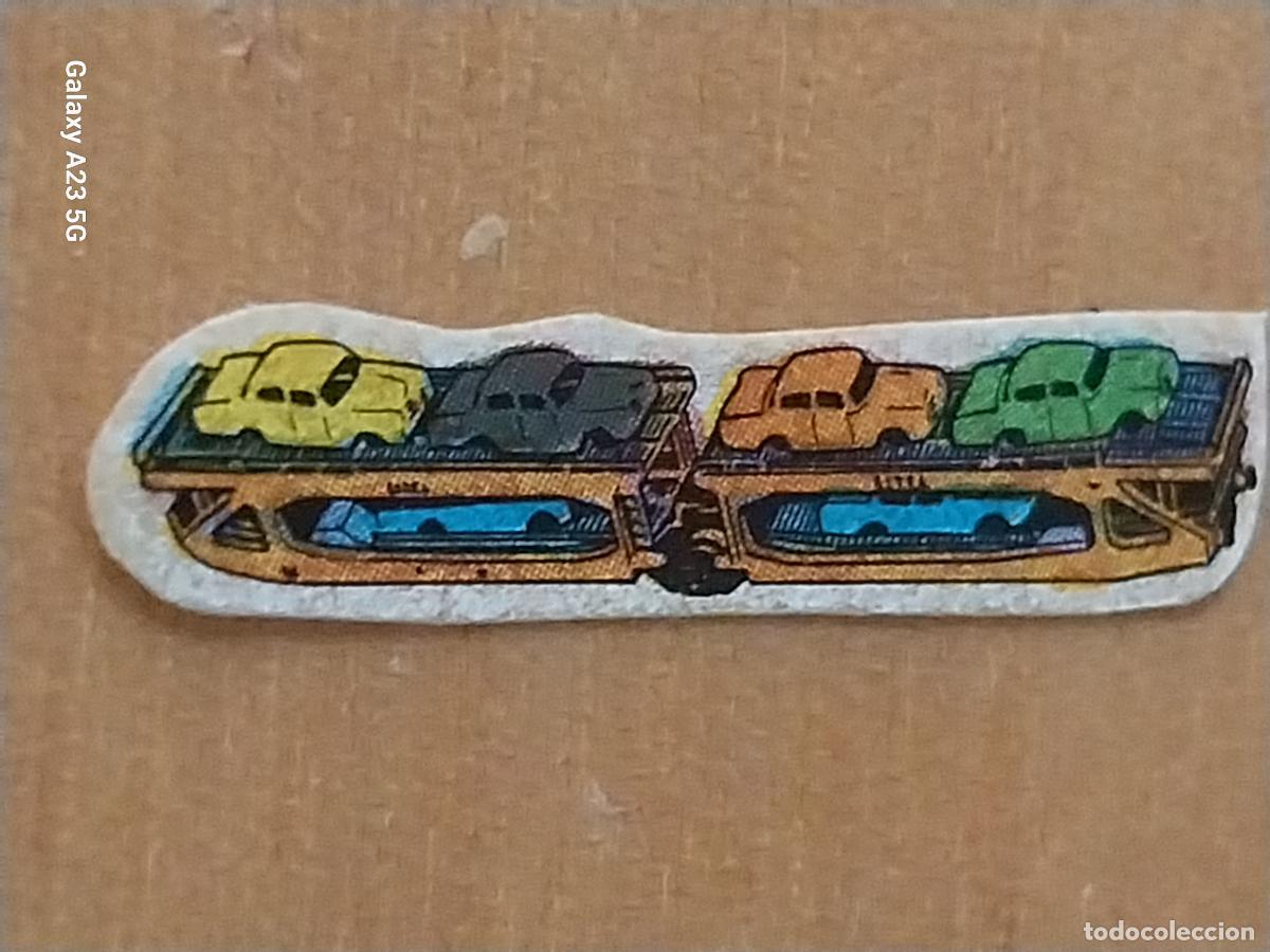 Cine: BIMBO AVENTURA DEL TREN A&Ntilde;O 1975 VAG&Oacute;N COCHES - CROMO RECUPERADO SIN NUMERAR 3.4CMS LARGO