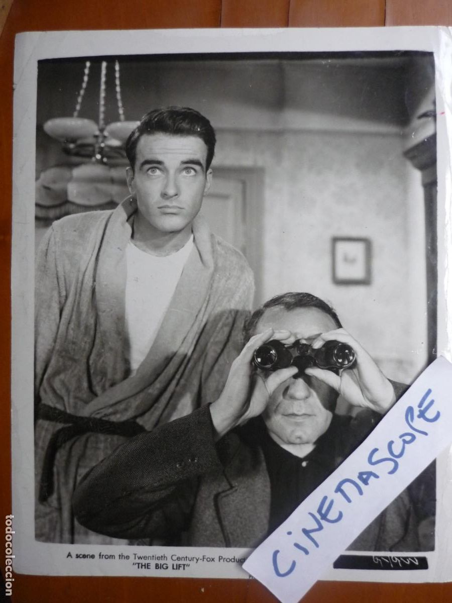 Cine: montgomery clift - foto original b/n - the big lift sitiados