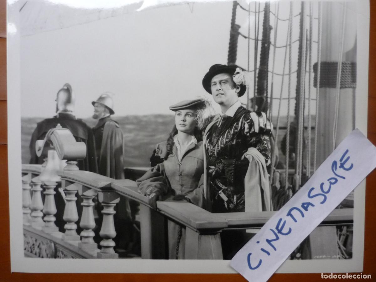 Cine: la reina virgen - foto original b/n - stewart granger jean simmons - Young Bess