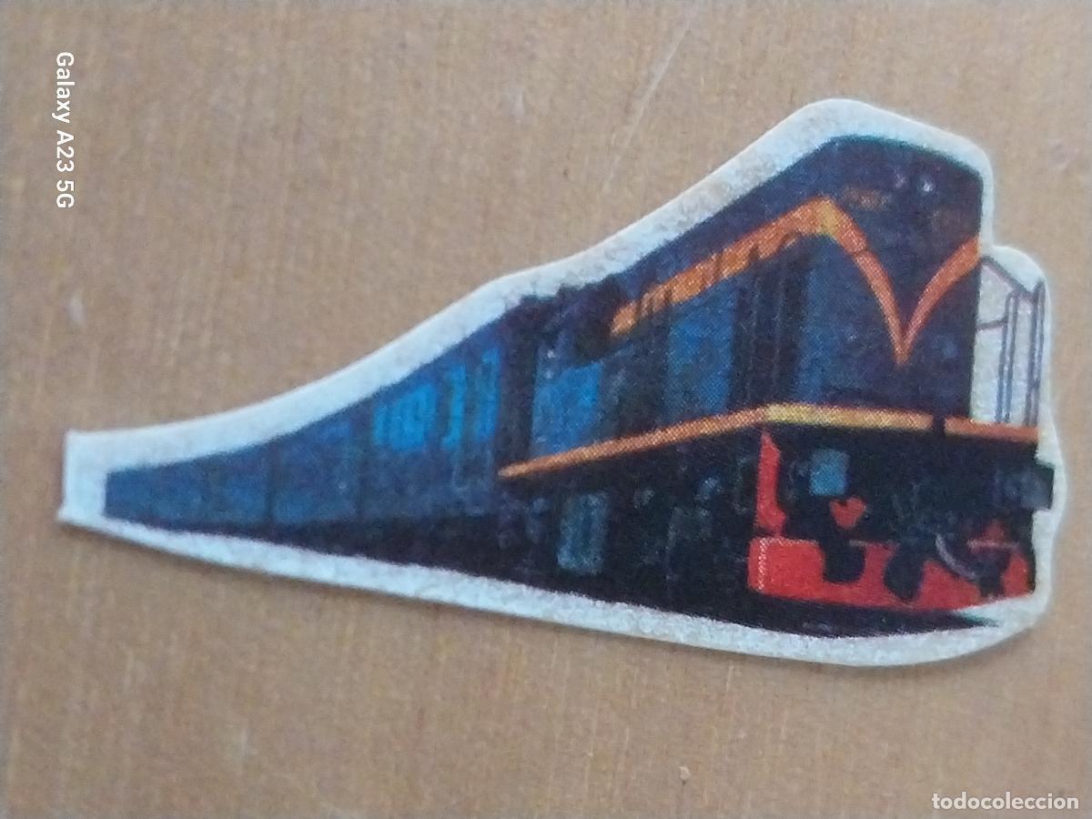 Cine: BIMBO AVENTURA DEL TREN A&Ntilde;O 1975 MAQUINA KATERPILAR CROMO 30 RECUPERADO 3.5CMS