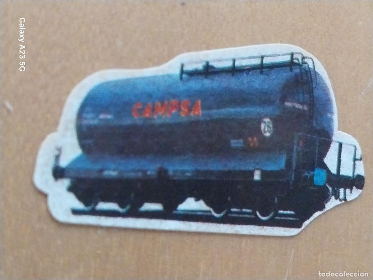 Cine: BIMBO AVENTURA DEL TREN A&Ntilde;O 1975 VAGON CISTERNA CAMPSA COMBUSTIBLE LIQUIDOCROMO 29 RECUPERADO 3.5CMS