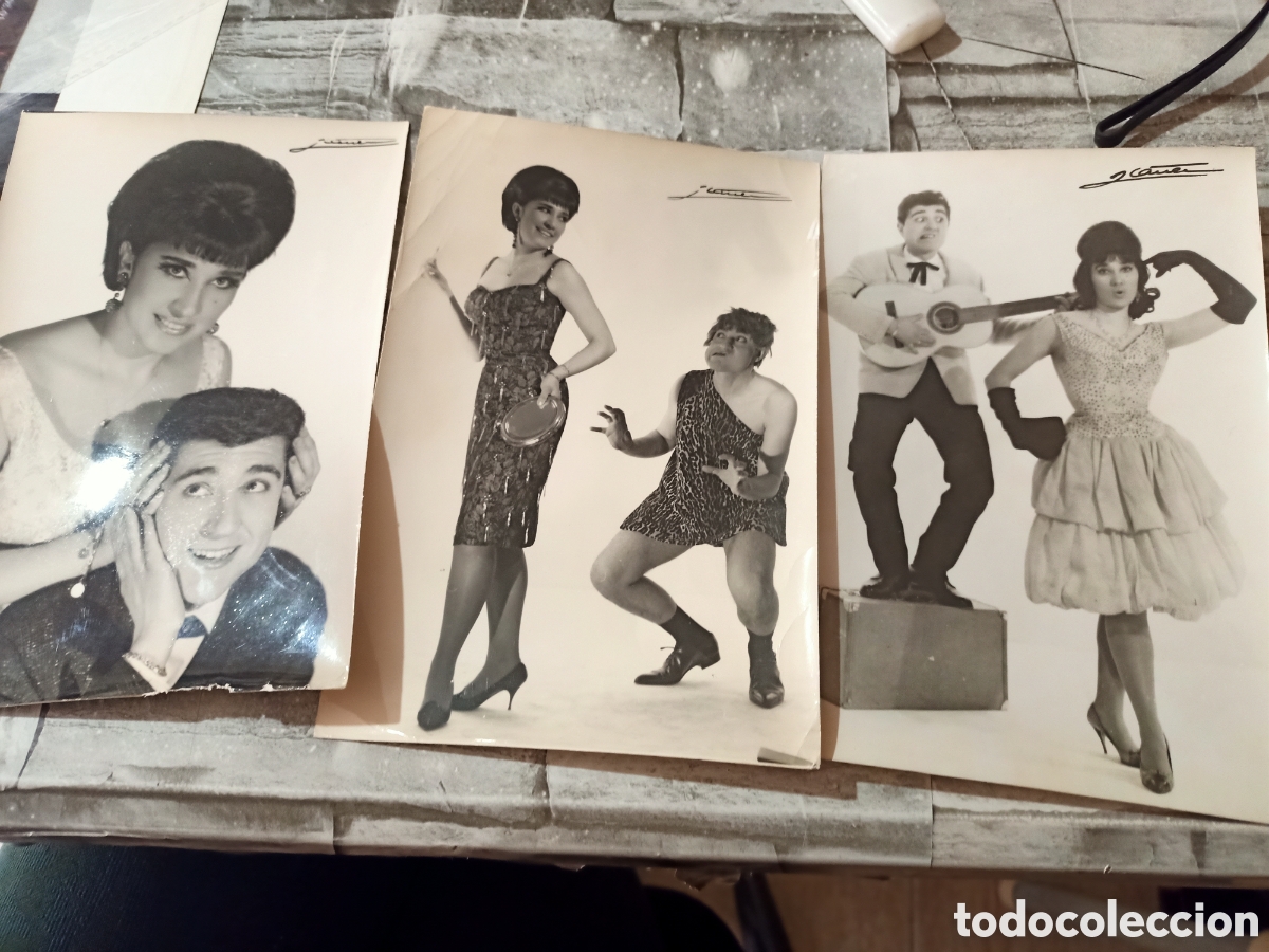 Cine: Maby Pajares Carmen burguer Andr&eacute;s Pajares tres fotograf&iacute;as originales a&ntilde;os 60