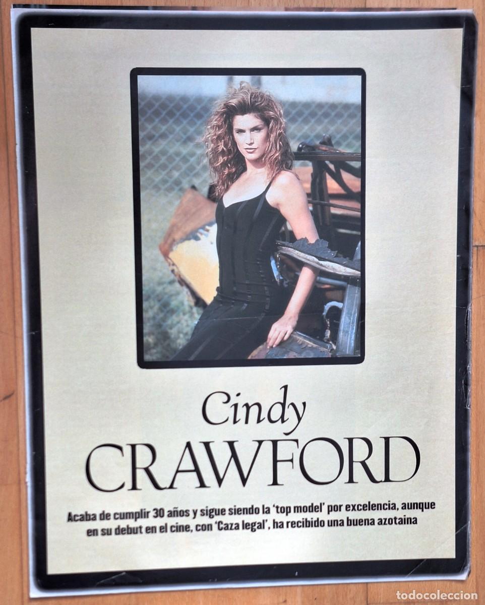 Cine: FOLLETO REVISTA EXCLUSIVA CINDY CRAFORD DE 1996 (6 PAGINAS) -CON FOTOGRAFIAS Y FICHA